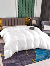 [White] SilkSilky-CA 25Momme Duvet Covers 002
