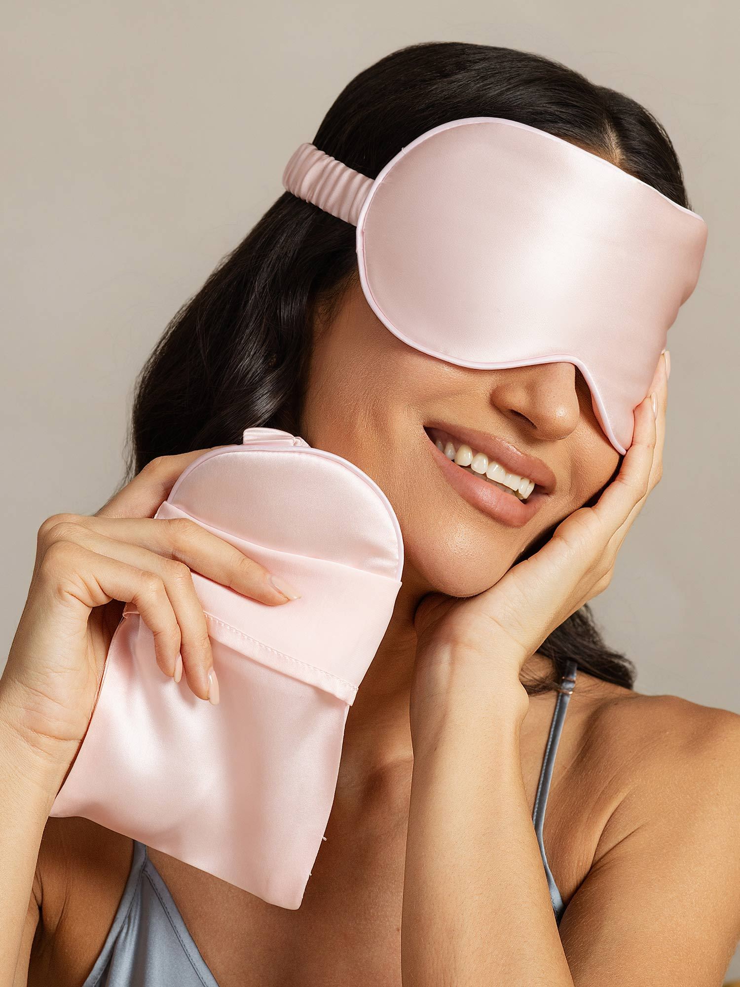 [Pink] SilkSilky-CA Pure Silk Eye Mask 002