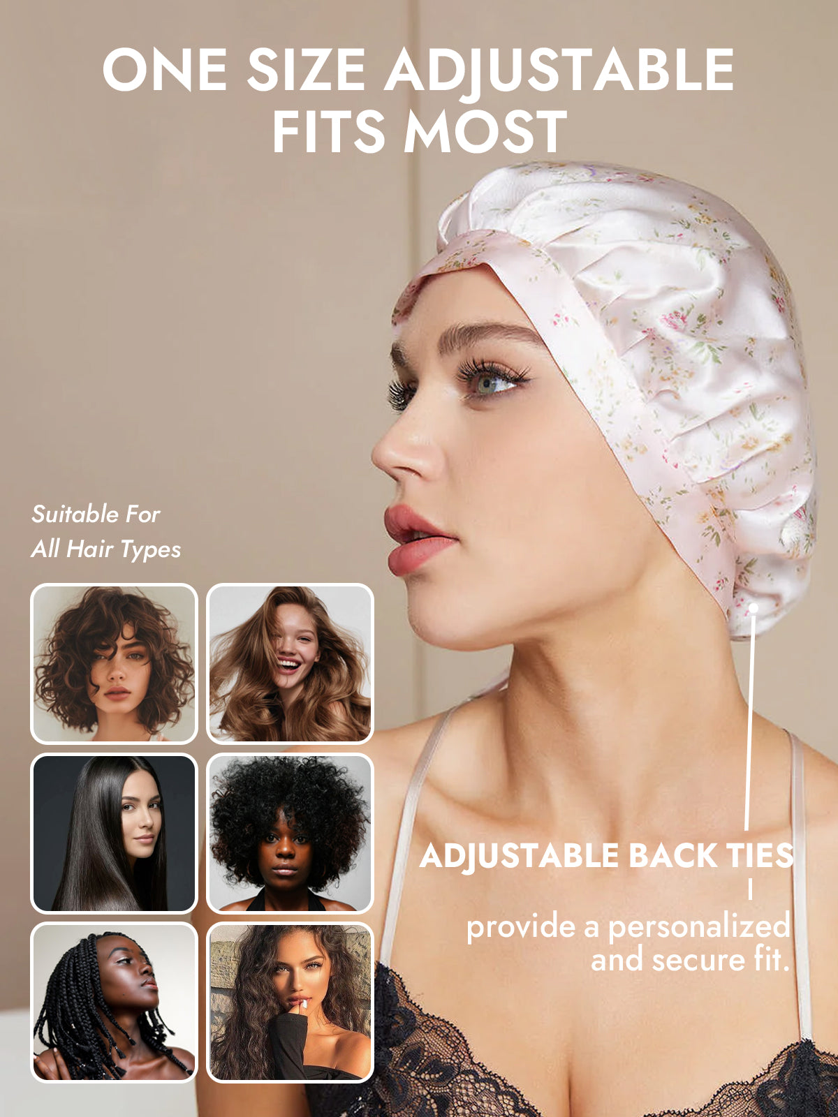 [Multi] SilkSilky-CA Pure Silk Sleep Cap 005