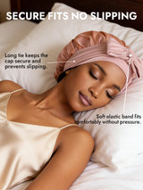 [Pale Mauve] SilkSilky-CA Sleep Cap 004