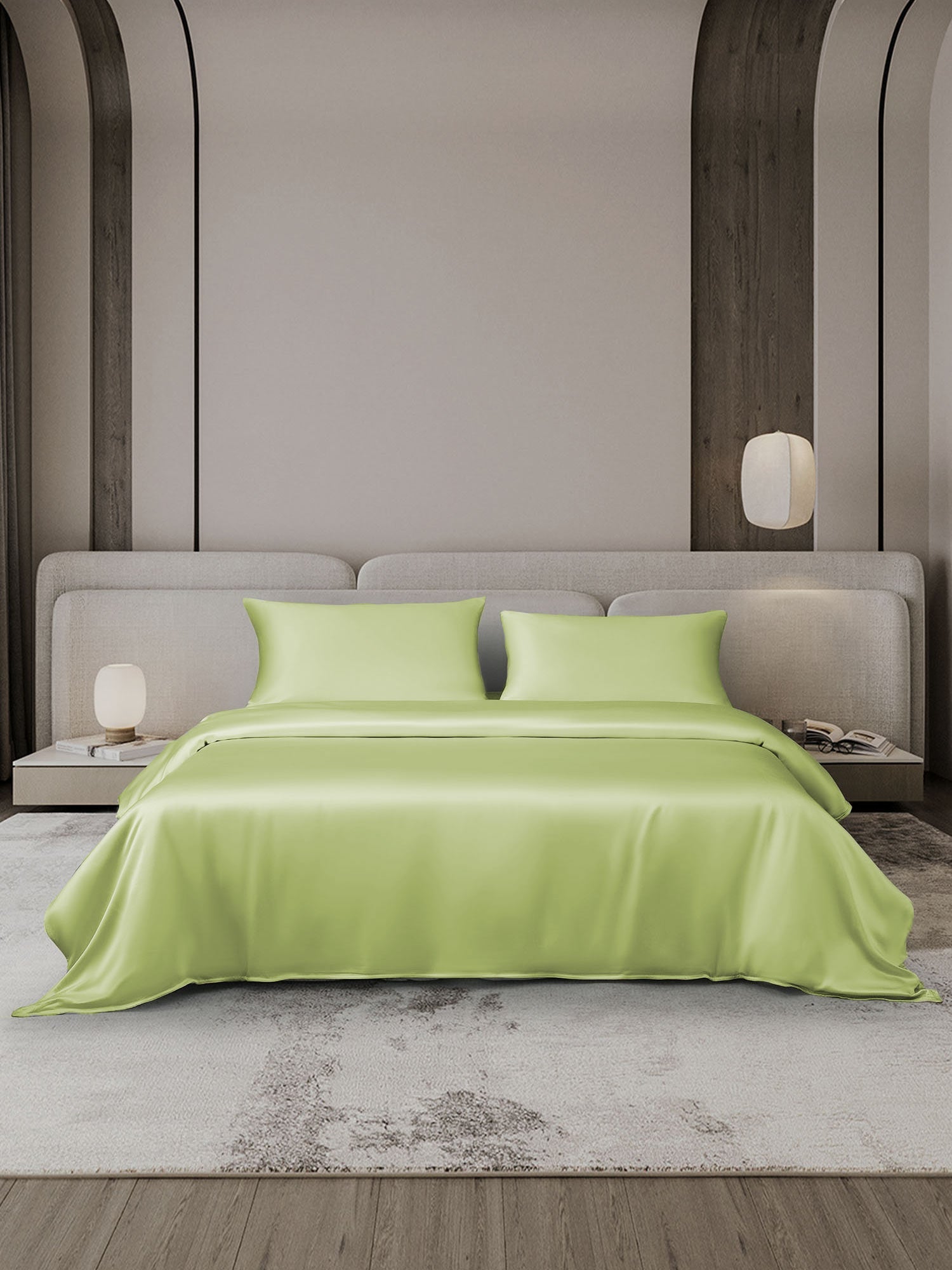 [Mint Green] SilkSilky-CA 19Momme Bedding Set 002