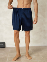 [Dark Blue] SilkSilky-CA Mens Sleep Bottoms 005