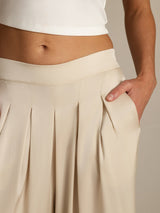 [Beige] SilkSilky-CA Women's Pants 004