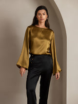 [Black] SilkSilky-CA Women's Pants 009