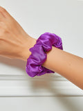 SilkSilky-CA 19Momme Pure Silk Scrunchie Violet 001