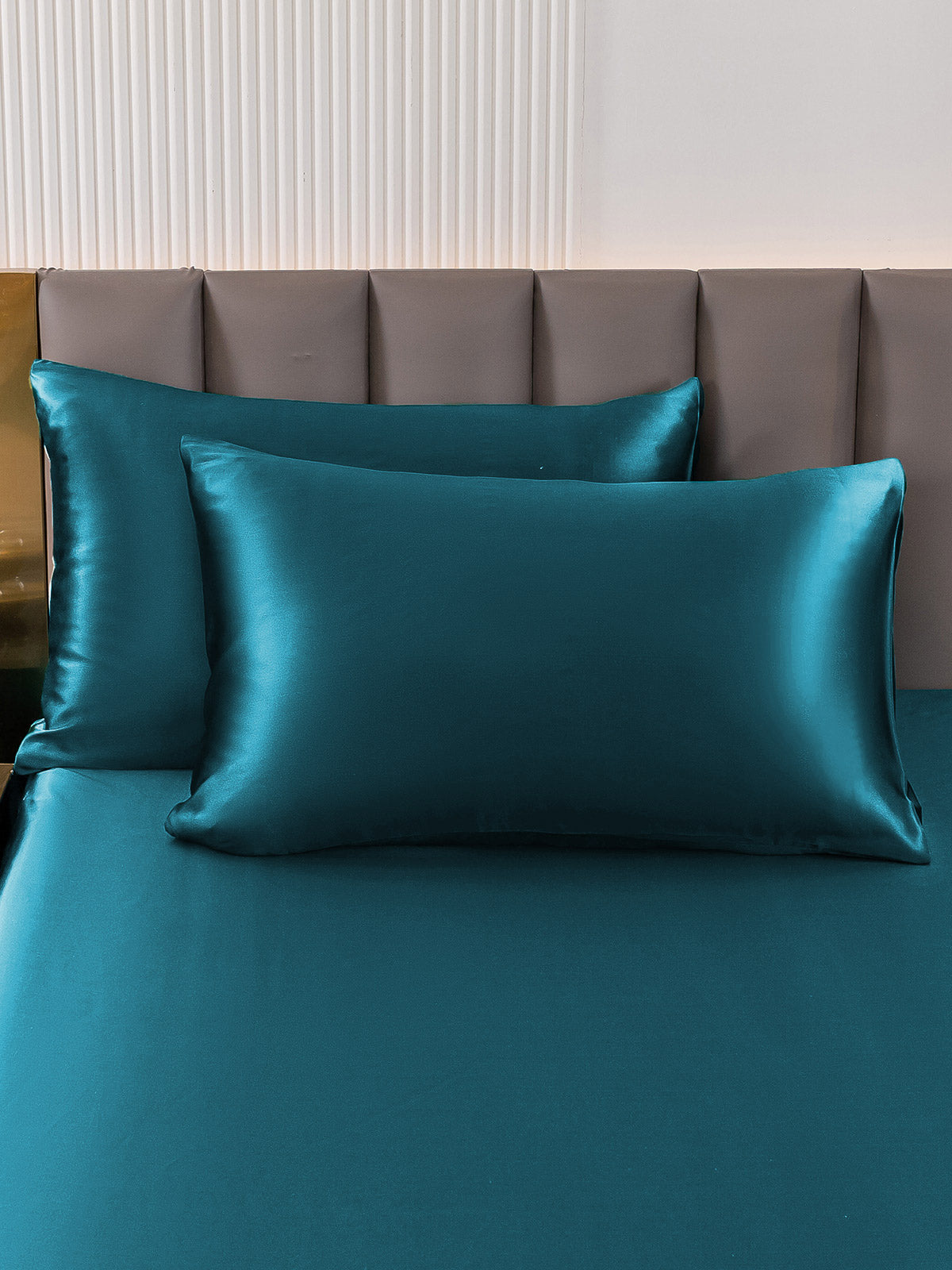 SilkSilky CA 22Momme Pure Silk Pillowcase Teal 001