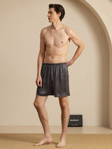 [Black Ginkgo] SilkSilky-CA Mens Sleep Bottoms 006