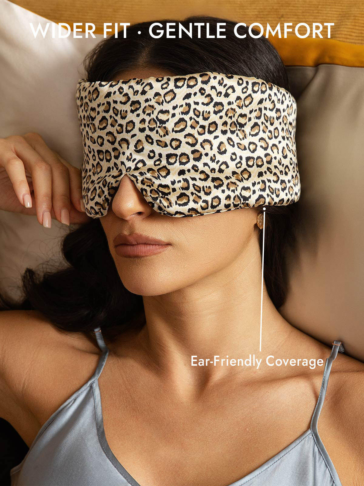 [Leopard] SilkSilky-CA 19Momme Pure Silk Eye Mask 005