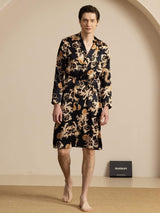 [Black Dragon] SilkSilky-CA Long Sleeve Men's Robe 005