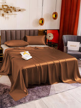 [Coffee] SilkSilky-CA 19Momme Bedding Set 004