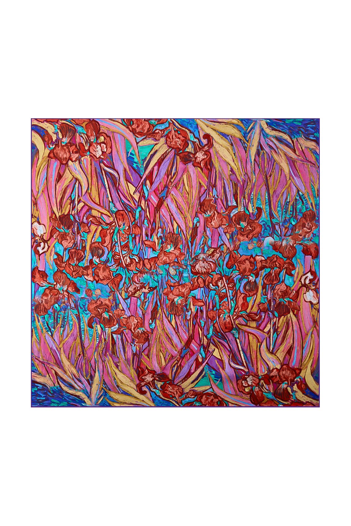 [Multi] SilkSilky-CA Pure Silk Scarf 003