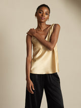 [Champagne] SilkSilky-CA Sleeveless V Neck Camisole 007