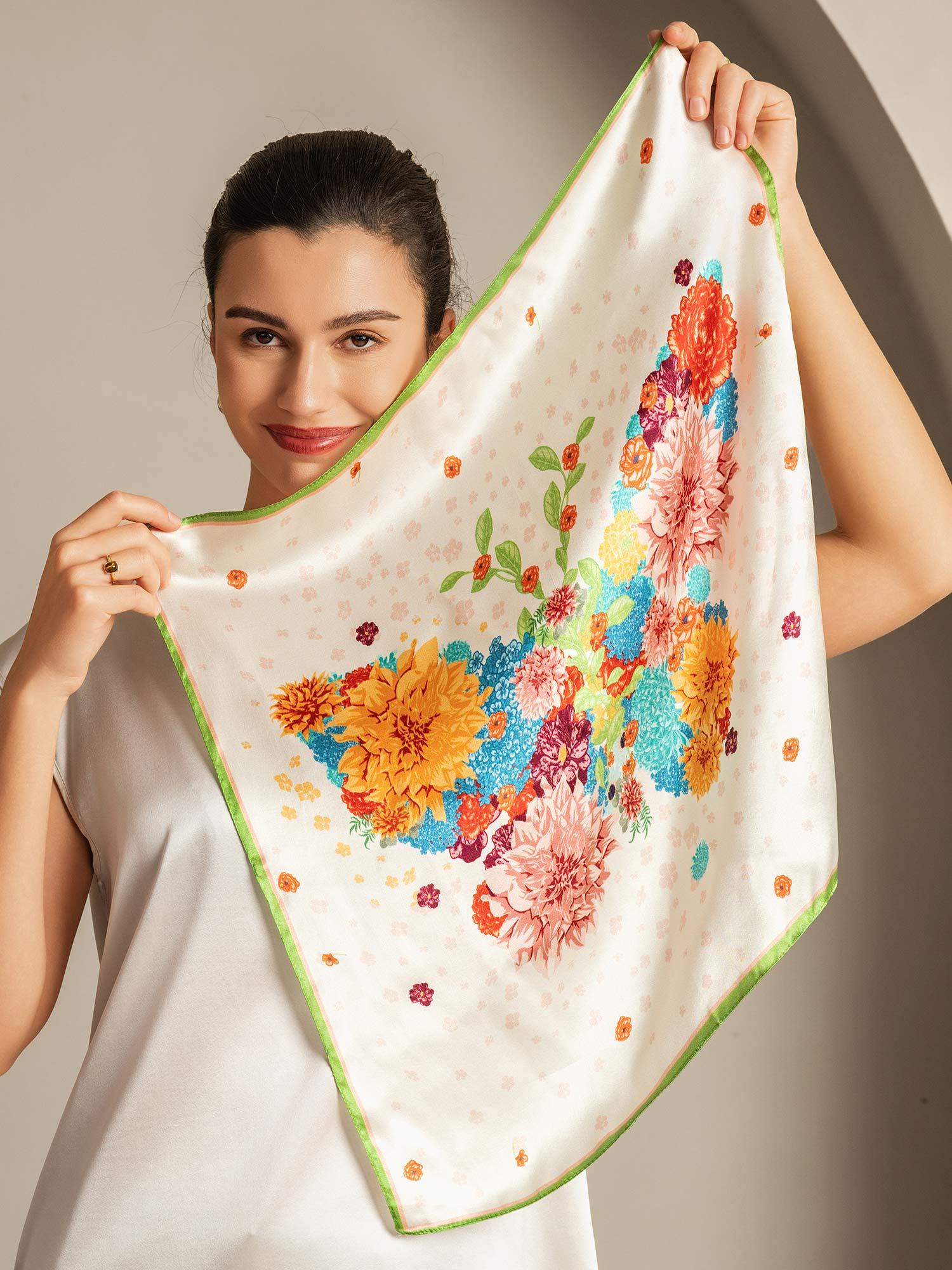 [P091] SilkSilky-CA Pure Silk Scarf 004