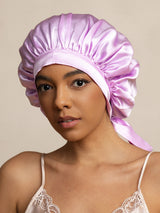 [Lavender] SilkSilky-CA Sleep Cap 003