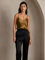 [Black] SilkSilky-CA Women's Pants 006