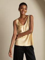 [Champagne] SilkSilky-CA Sleeveless V Neck Camisole 005