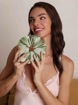 [Light Green] SilkSilky-CA Scrunchie 003