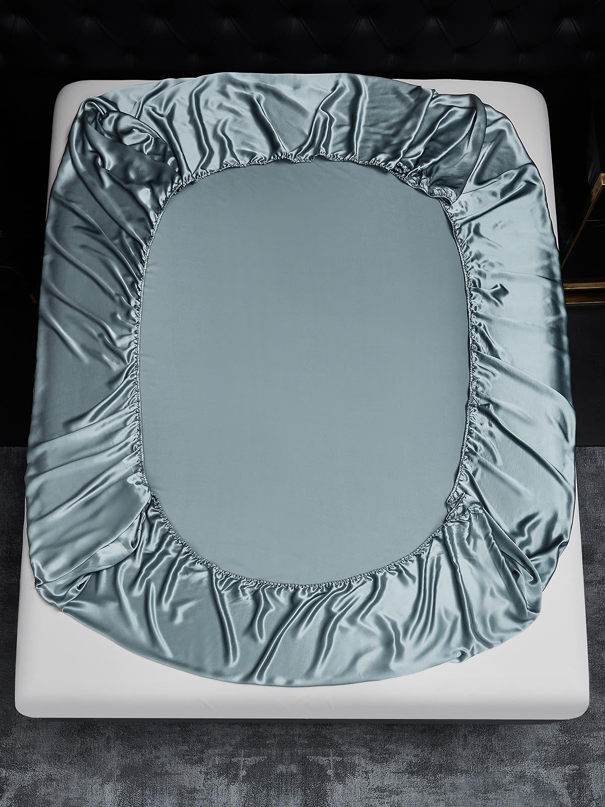 [Grayish Blue] SilkSilky-CA 19Momme Pure Silk Sheet 003