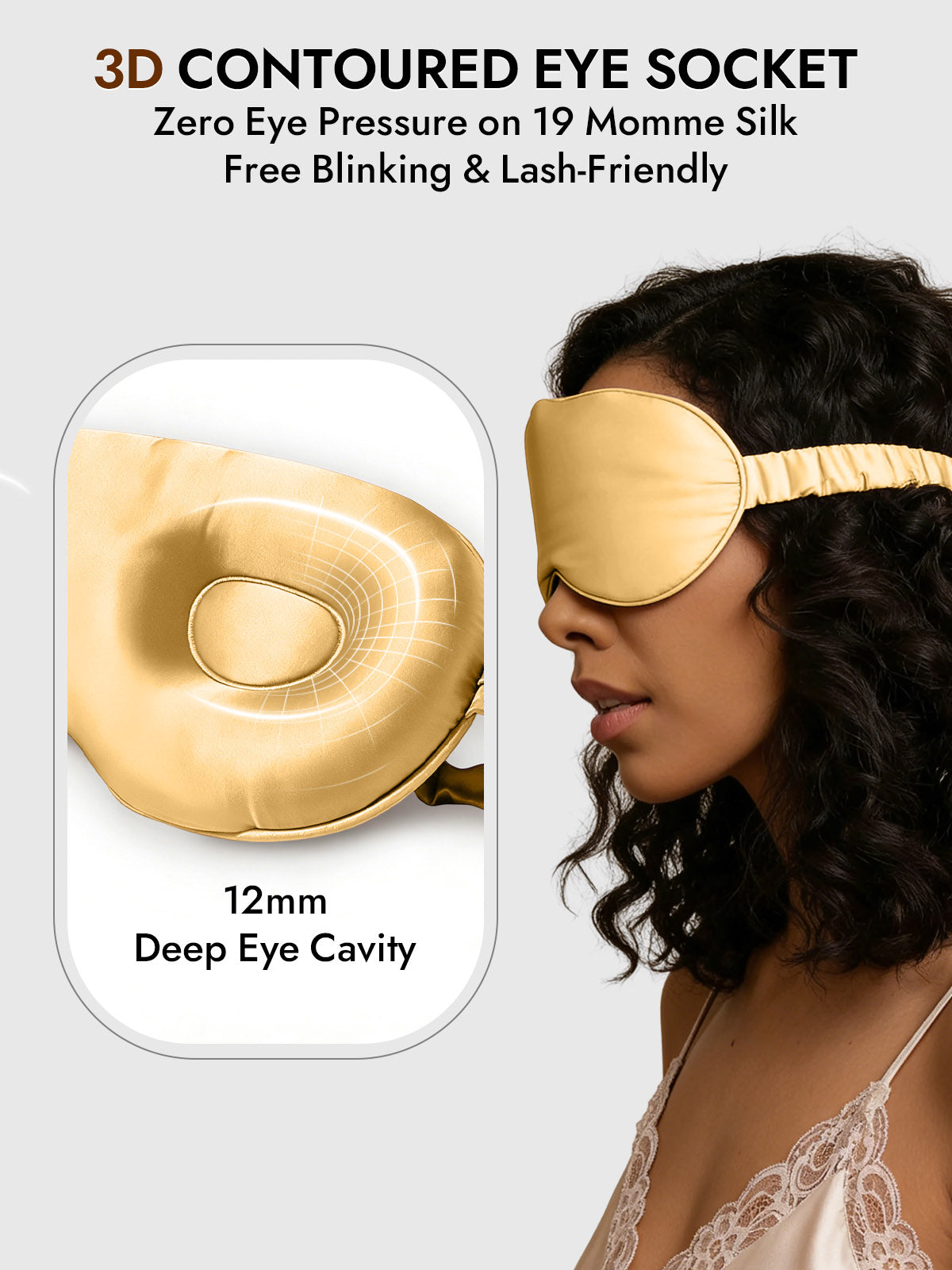 [Champagne] SilkSilky-CA Eye Mask 004