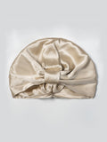 SilkSilky-CA Pure Silk Sleep Cap Beige 005