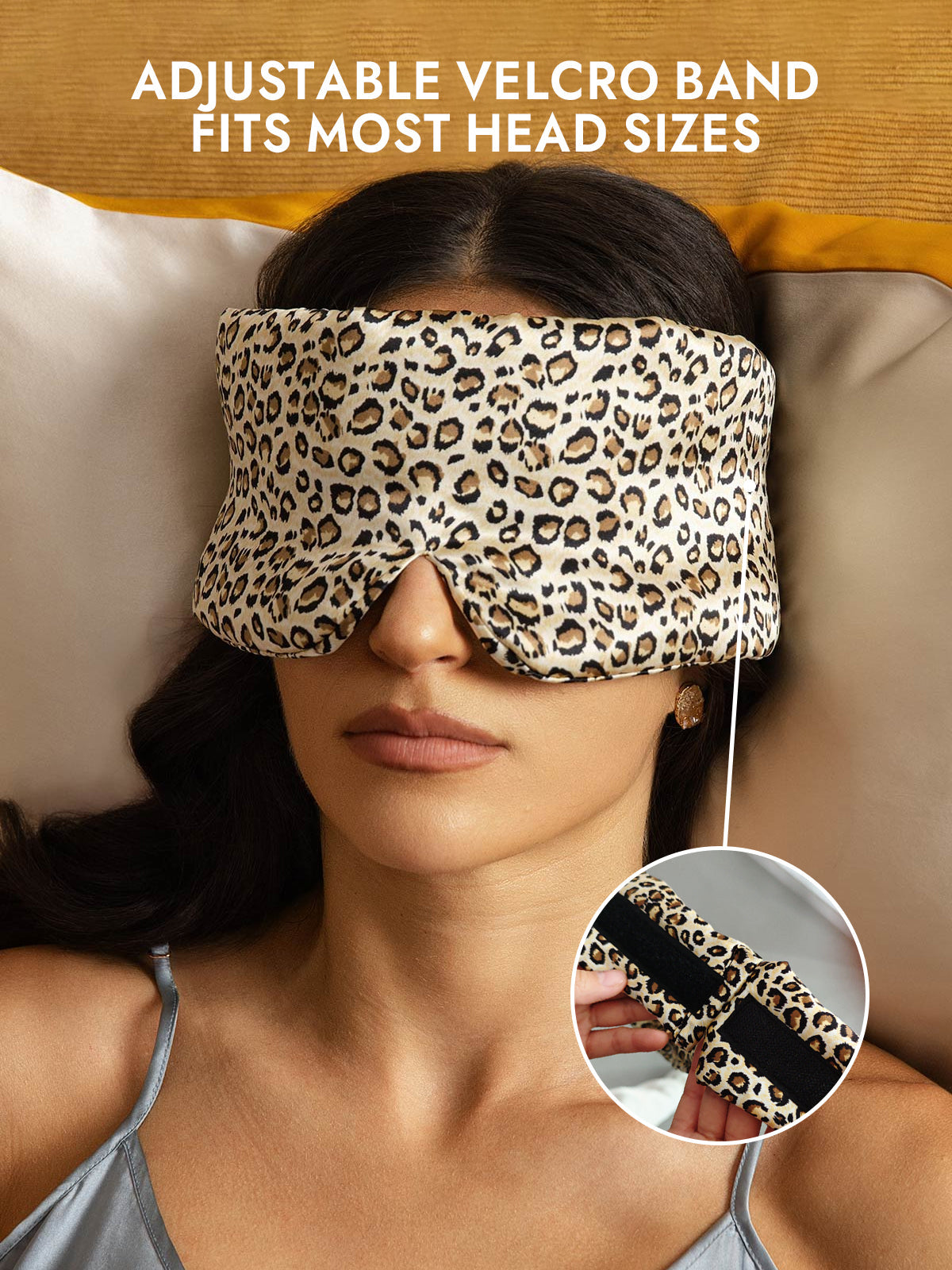 [Leopard] SilkSilky-CA 19Momme Pure Silk Eye Mask 004