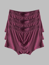 [Wine] SilkSilky-CA 100% Silk Jersey Men's Underwear 006
