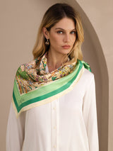 [Sand Crocodile] SilkSilky-CA Scarf 004