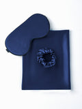 SilkSilky CA 19Momme Pure Silk Pillowcase Set DarkBlue 001