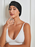 SilkSilky CA Pure Silk Sleep Cap Black 002