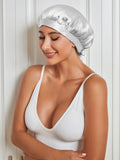 SilkSilky CA Pure Silk Sleep Cap Silver 003