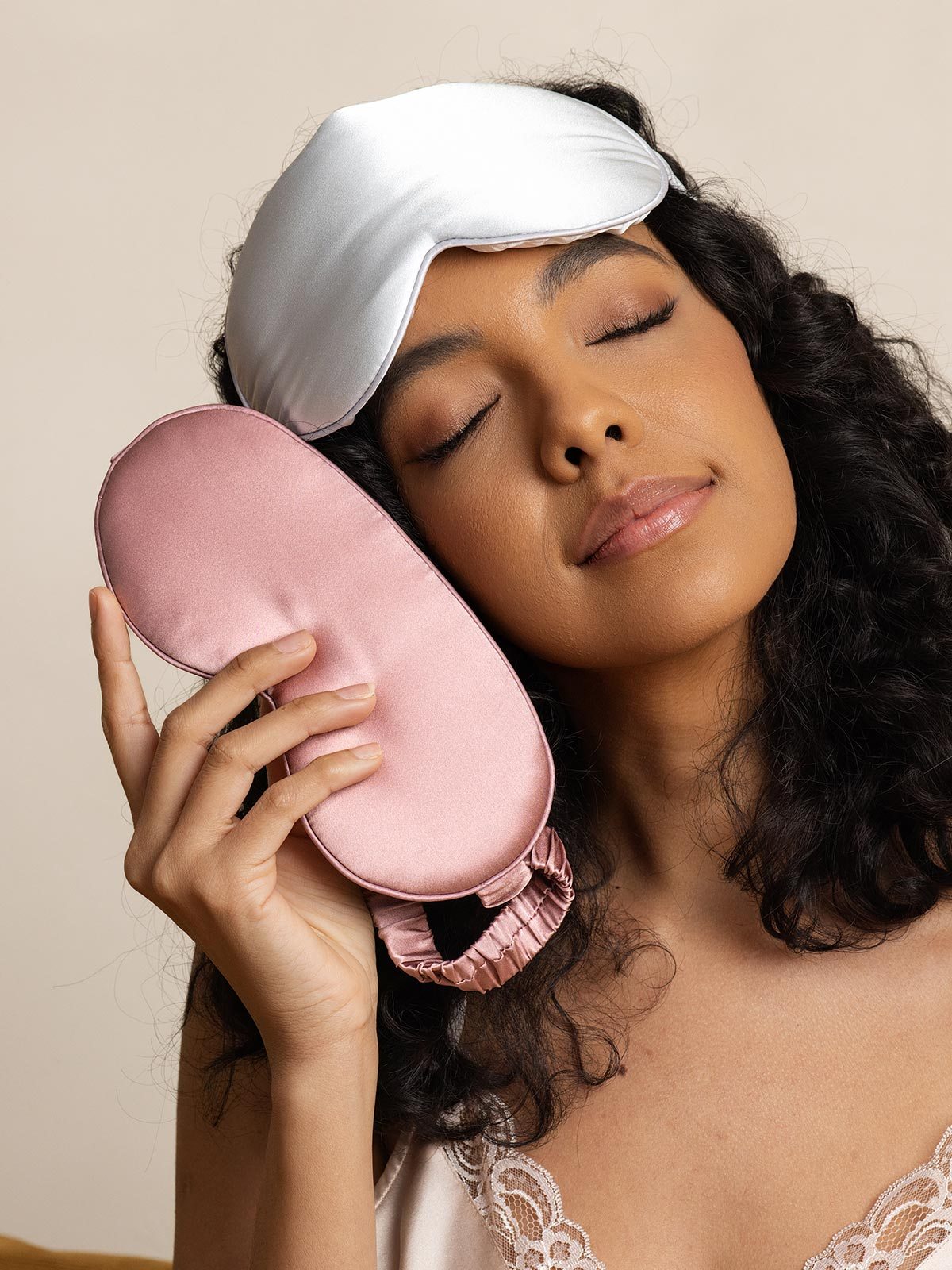 [Pale Mauve] SilkSilky-CA Pure Silk Eye Mask 004