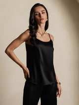 [Black] SilkSilky-CA Spaghetti Strap Camisole 004