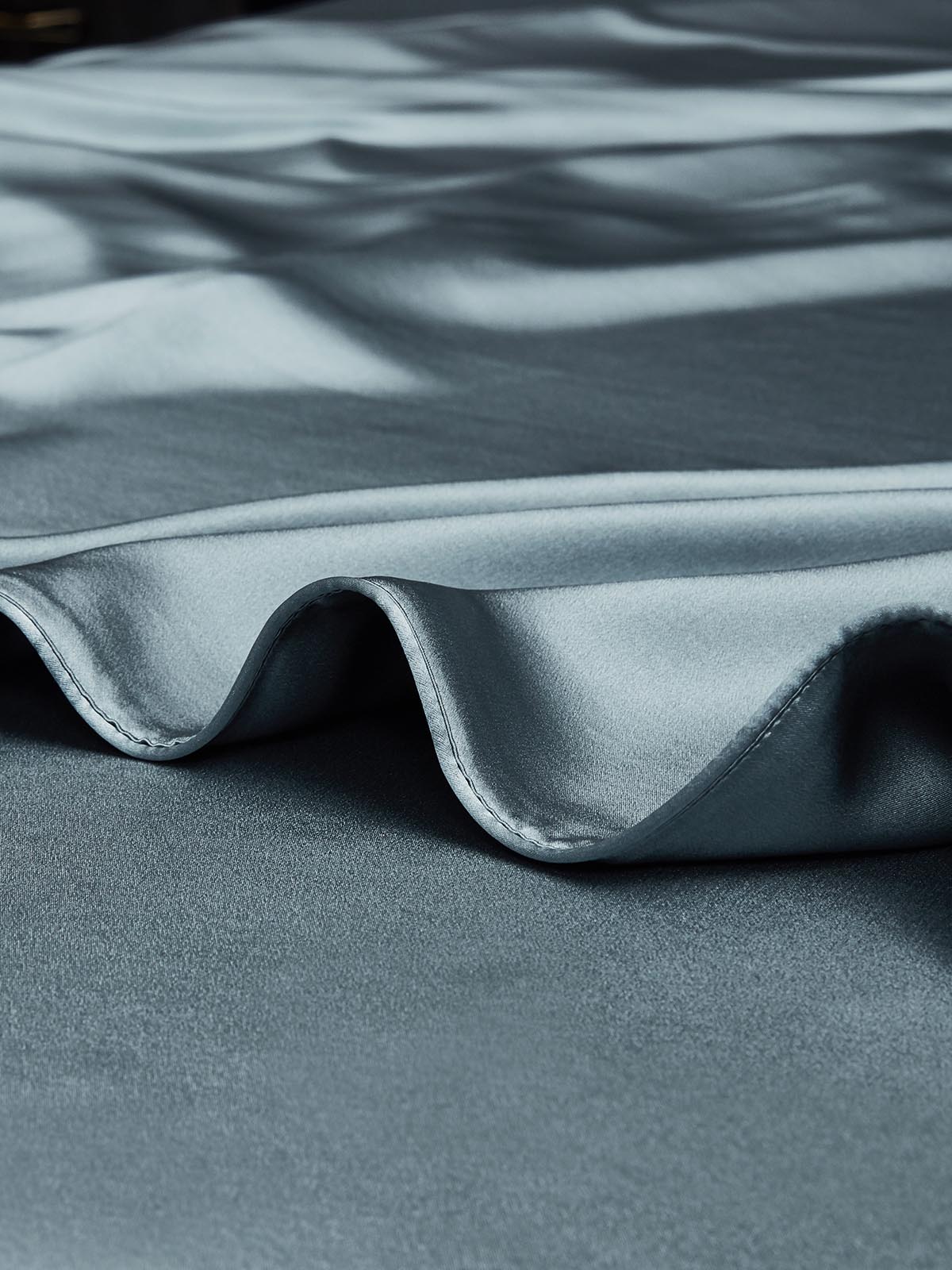 [Grayish Blue] SilkSilky-CA 22Momme Pure Silk Duvet Cover 003