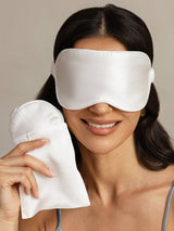 [White] SilkSilky-CA Eye Mask 001