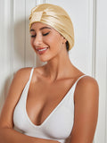 SilkSilky CA Pure Silk Sleep Cap Champagne 004