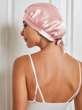 SilkSilky CA Pure Silk Sleep Cap Pink 009