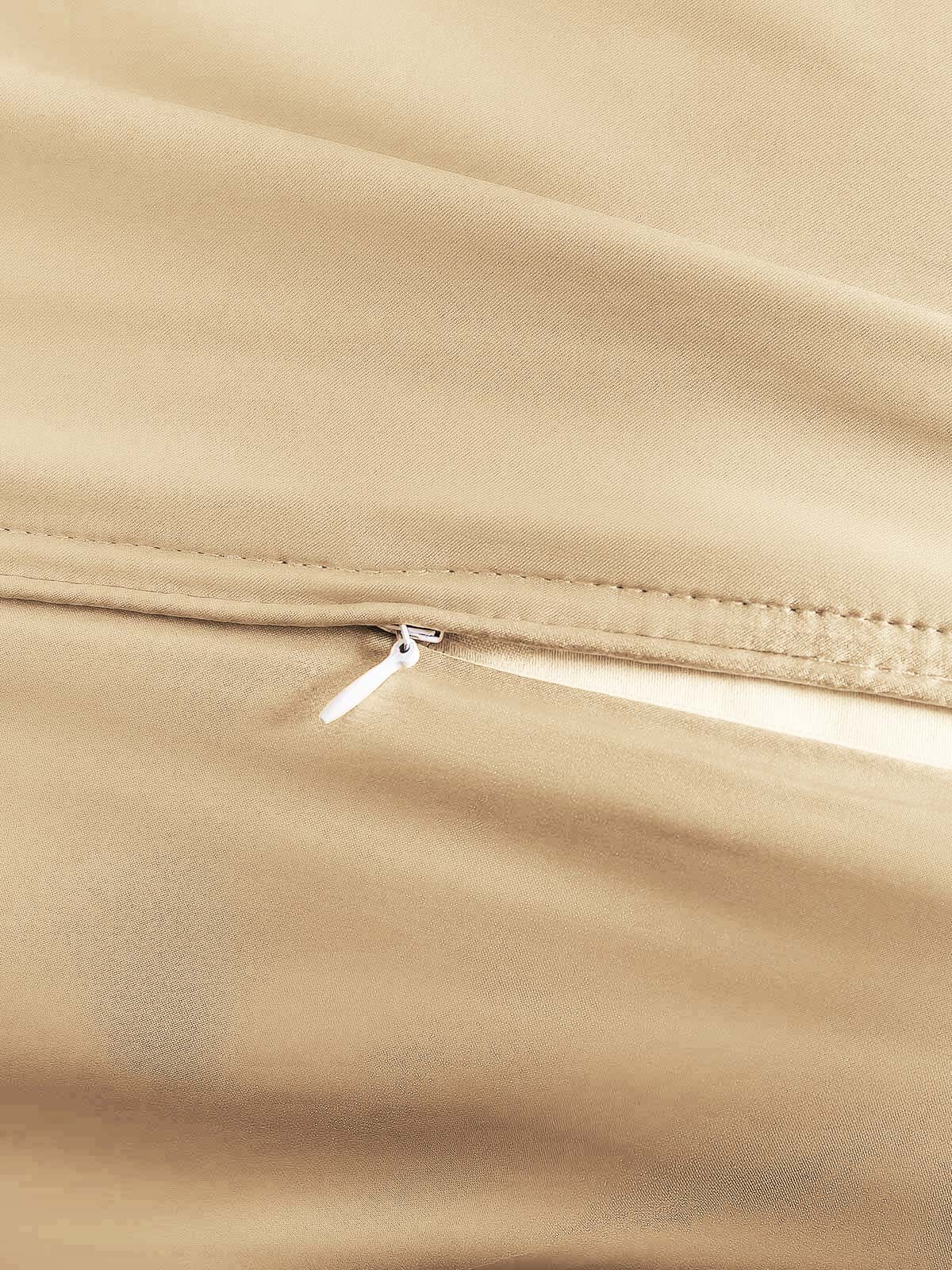 [Beige] SilkSilky-CA 22Momme Pure Silk Duvet Cover 003