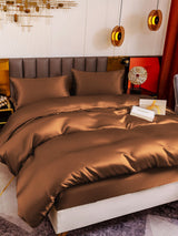 [Coffee] SilkSilky-CA 19Momme Bedding Set 003