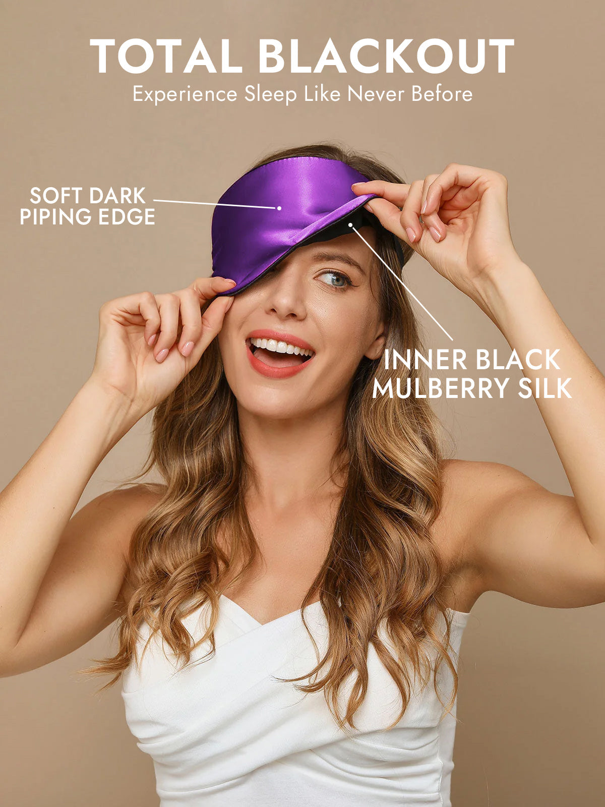 [Purple] SilkSilky-CA 19Momme Pure Silk Eye Mask 002
