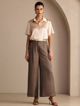 [Coffee] SilkSilky-CA Womens Pants 005