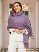 [Purple] SilkSilky-CA Wool Scarf 003