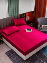 [Wine] SilkSilky-CA 25Momme Bedding Set 001