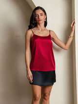[Wine] SilkSilky-CA Spaghetti Strap Camisole 005
