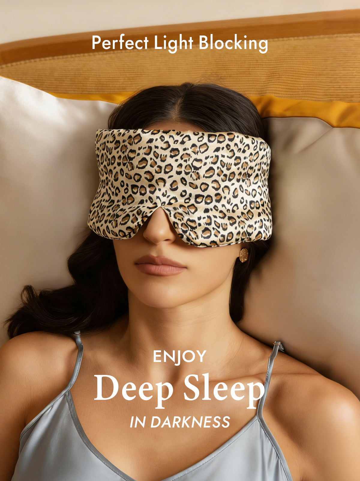 [Leopard] SilkSilky-CA 19Momme Pure Silk Eye Mask 003