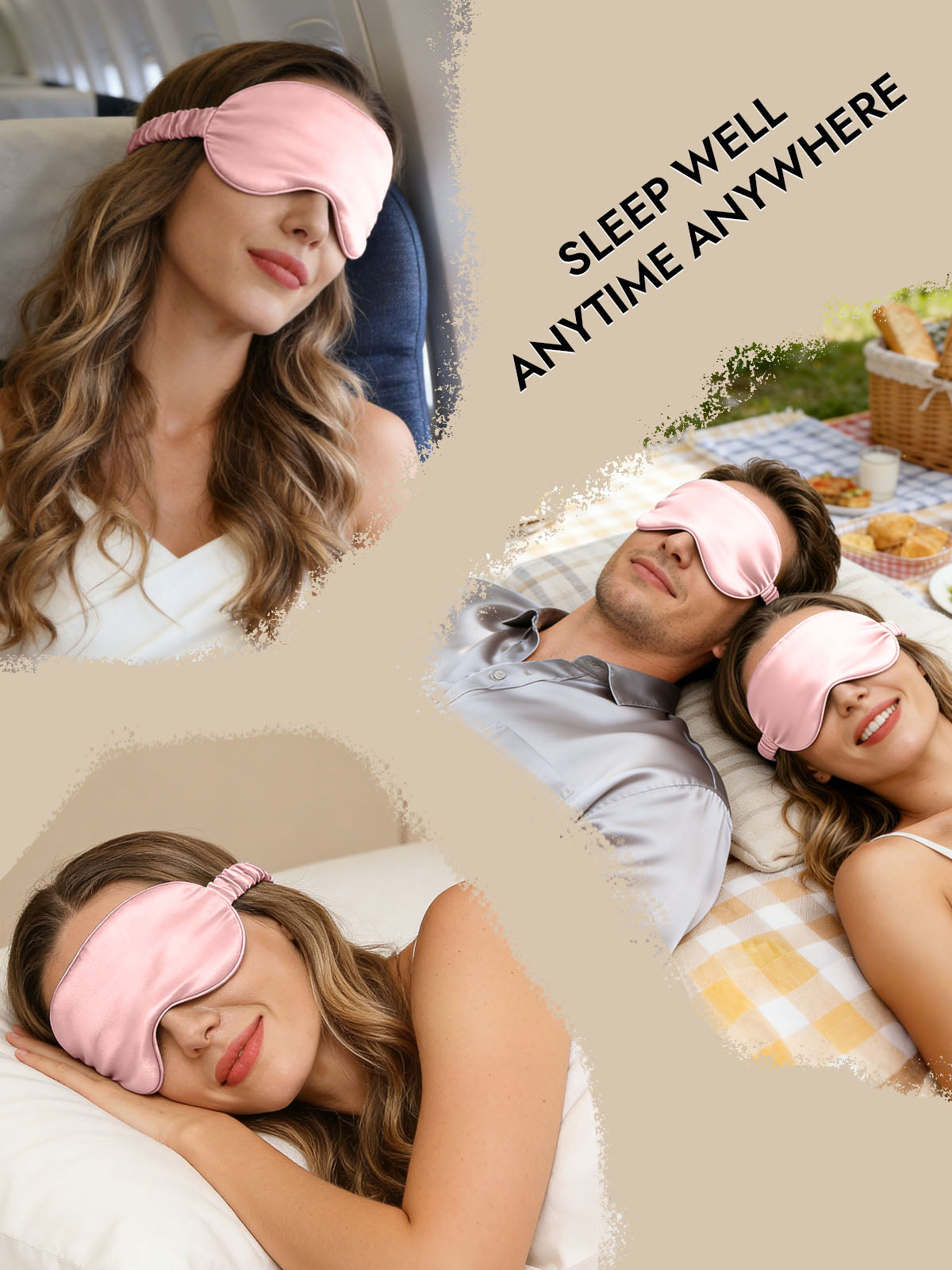 [Pink] SilkSilky-CA 19Momme Pure Silk Eye Mask 007