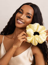 [Yellow] SilkSilky-CA Scrunchie 004