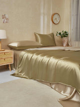 [Beige+Khaki] SilkSilky-CA 19Momme Bedding Set 003