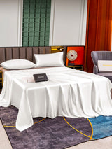 [White] SilkSilky-CA 25Momme Bedding Set 003