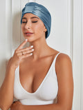 SilkSilky CA Pure Silk Sleep Cap SteelBlue 002