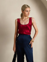 [Wine] SilkSilky-CA Sleeveless Camisole 005